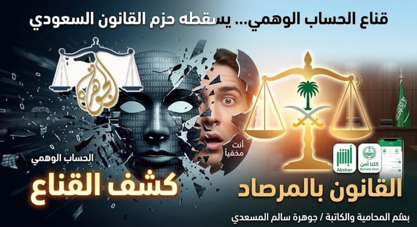 قناع الحساب الوهمي.. يسقطه حزم القانون السعودي